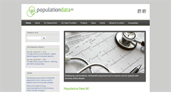 Desktop Screenshot of popdata.bc.ca