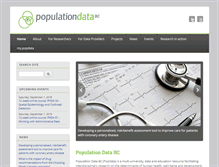 Tablet Screenshot of popdata.bc.ca